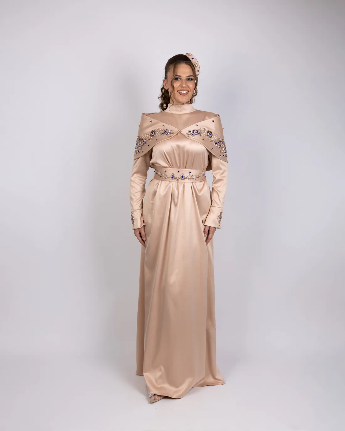 Bež haljina s’ oklopom!✨ — Džana Style haljina