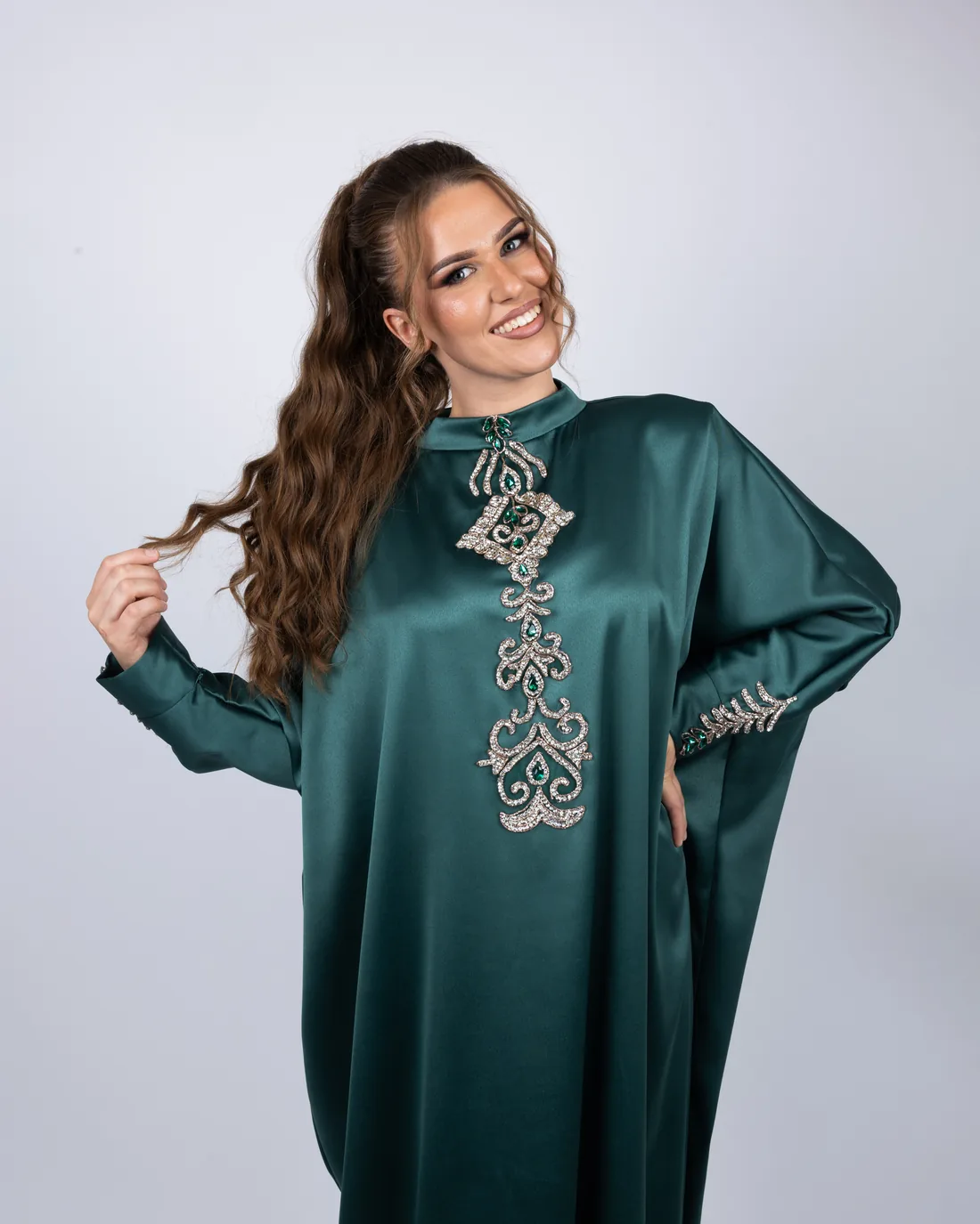Tamno zelena haljina✨ — Džana Style haljina