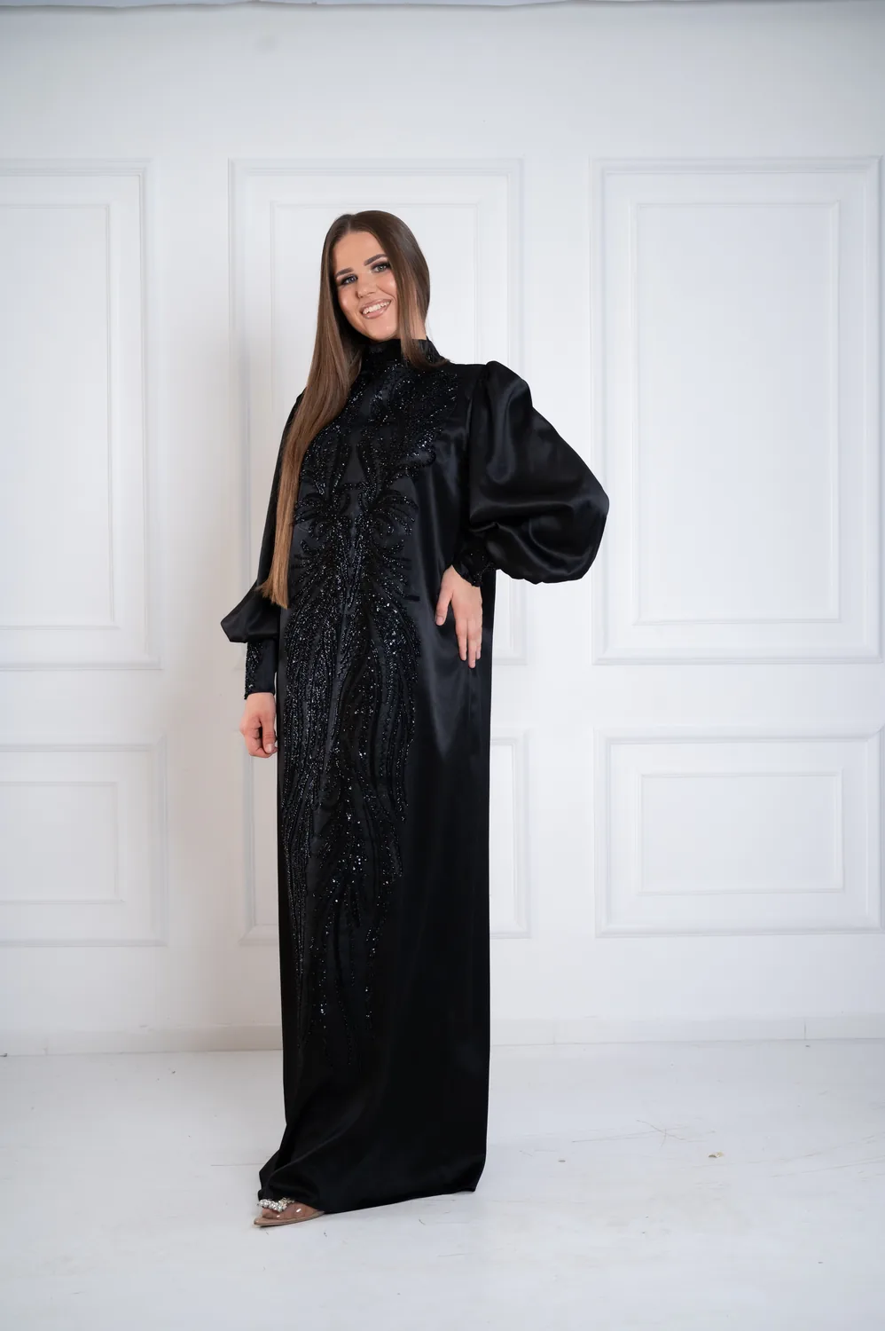 Zrna klot haljina sa punom čipkom✨ — Džana Style haljina
